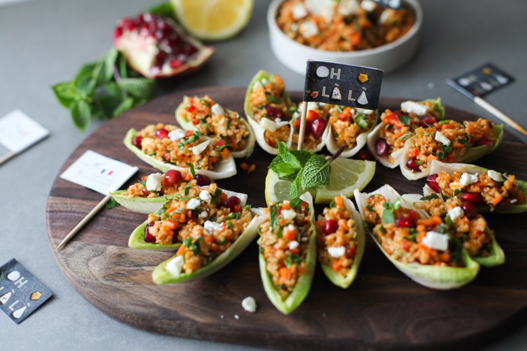 Chicoree-Bulgur-Schiffchen