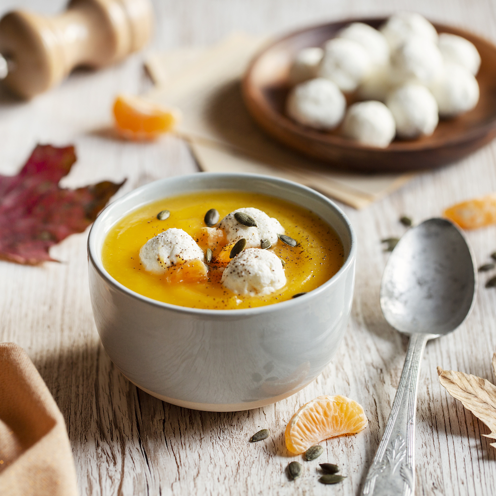 Clementinen-Butternut-Cremesuppe