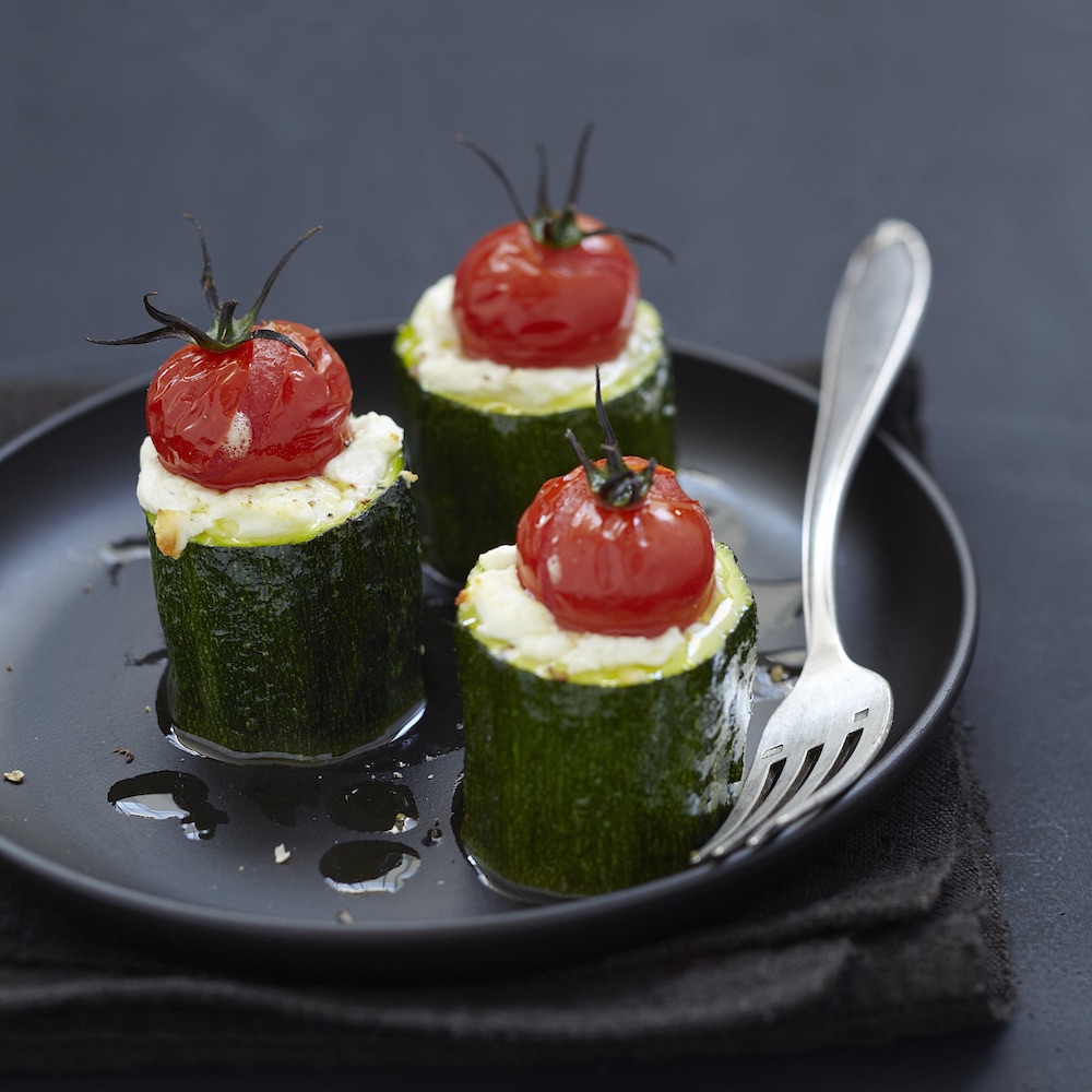 Gefüllte Zucchini
