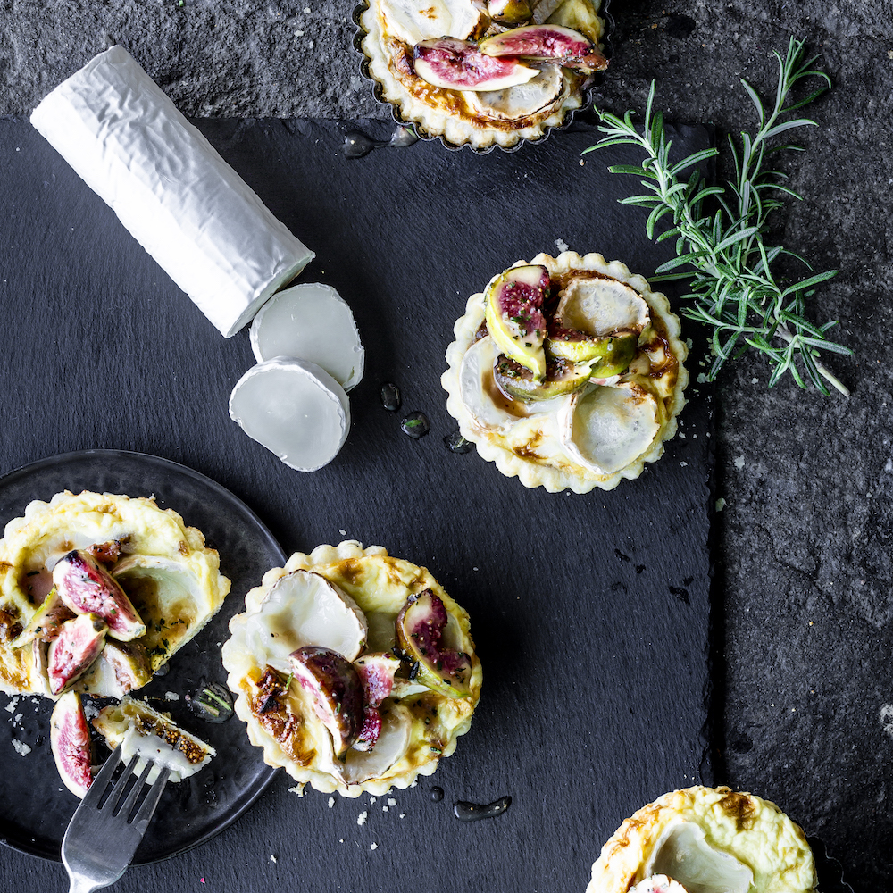 Mini-Quiche mit Feigen