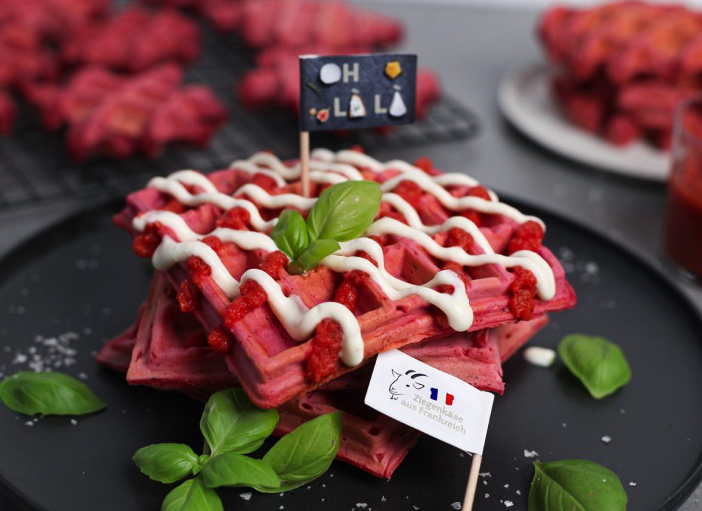 Rote Bete-Waffeln