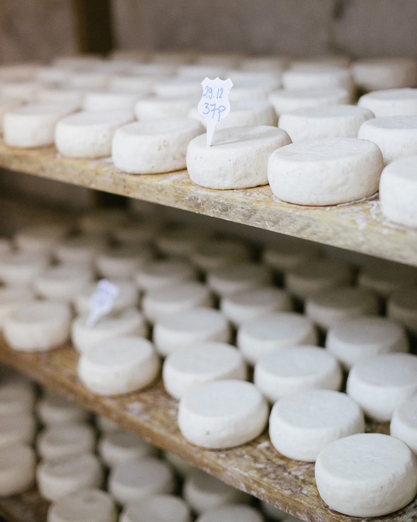 Gereifter französischer Ziegenkäse